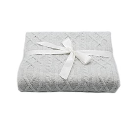 Baby Blanket Newborn Blanket Breathable Baby Summer / Autumn Blanket for Girls / Boys Lightweight Knitted Blanket Gift for Birth Sustainable (Grey)