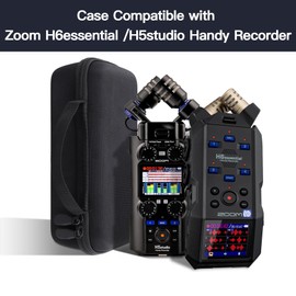 co2CREA Hard Storage Carry Travel Case for Zoom H5studio /H6essential 6-track 32-Bit Handy Recorder(Case Only,Without Recorder)