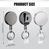 Pack of 3 Key Fob Extendable, Extendable Lanyard, Multifunctional Retractable