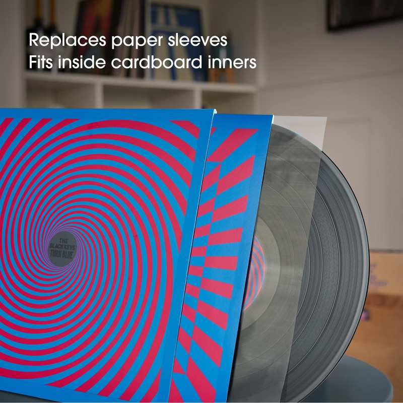 SPINCARE 50pcs 12 Inch Inner Vinyl Record Sleeves - Round