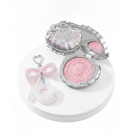 FLOWERKNOWS Shell Jewel Collection Silk Satin Blush + Highlighter Balm / FLOWERKNOWS 쉘 주얼 컬렉션 실크 새틴 블러쉬 + 하이라이터 밤