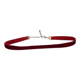Wine Red Classic Thin Handmade Velvet choker, Vintage Necklace for Women with Extension, Perfect for Christmas, Valentine's Day, Birthday, Prom and or Everyday wear