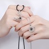 Collar Magnético para Parejas de Sol Y, 100 Idiomas, Colgante