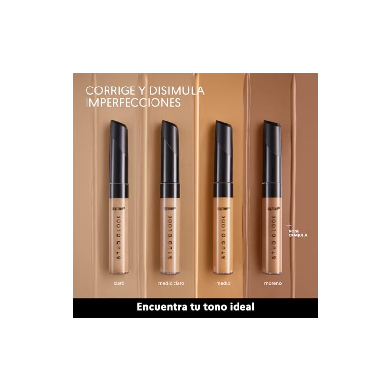 Cyzone Corrector de Maquillaje Studio Look de Alta Cobertura, Medium,