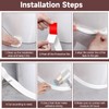 Mokani Caulk Tape Waterproof Self Adhesive, 1 Roll White Caulking