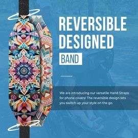 SwitchBands Reversible Phone Grip Strap | Comfortable Cell Phone Finger Holder & Phone Loop for Secure Handling | Phone Hand Straps for Phone Cases | Wireless Charging Compatible - Serene Orb