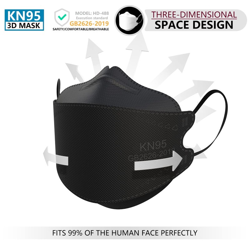 KIMARS KN95 Face Masks 50 Pack, Breathable Comfortable and Disposable