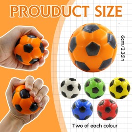 Mini Football Pack of 12, Mini Sports Balls, Foam Balls, Stress Ball Children, Softball Football, Anti-Stress Ball, Small Football, Stress Balls for Children and Adults