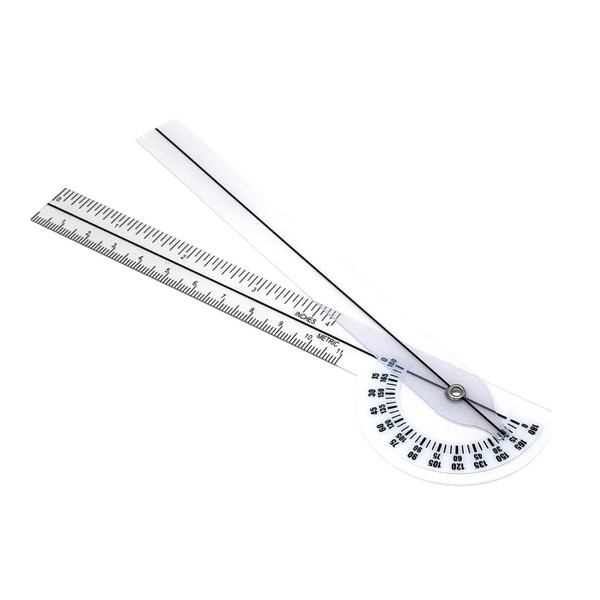 Plastic Goniometer Occupational Physical Therapy Protractor Tools ISOM Measuring Tape