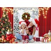 2.1 x 1.5 m Photo Background Christmas Window Winter Snow