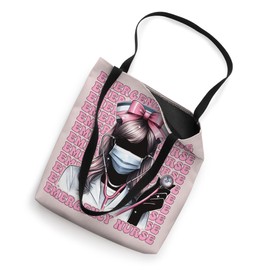 Emergency Nurse ER Nurse Girl Coquette Bow Pink Ribbon Tote Bag