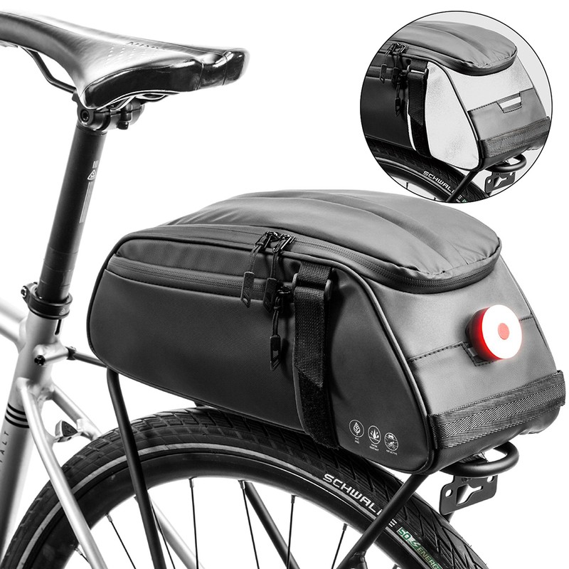 Multifunctional Rear Rack Bag Waterproof Bike Rack Seat Bag Outdoor