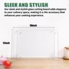 Seelenruhe Tempered Glass Cutting Boards for Kitchen Counter, 2PCS 12x16