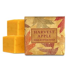 Greenwich Bay Mini Botanical Soap Bars – 12 Pack 1.9 oz Each – Individually Wrapped Guest Soaps for Airbnb, Spa, Travel, Bath – Travel Size Bar Soap Set, Harvest Apple