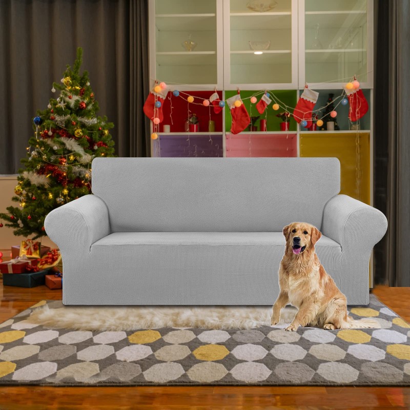 KEKUOU Stretch Loveseat Sofa Cover Slipcover,Couch Covers for 2 Cushion