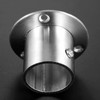 Hicello 2Pcs Stainless Steel Wardrobe Rail Rod Pole Socket End