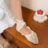 DIIOOMIEEU Women Girls Ballet Style Socks with Lace Trim Short