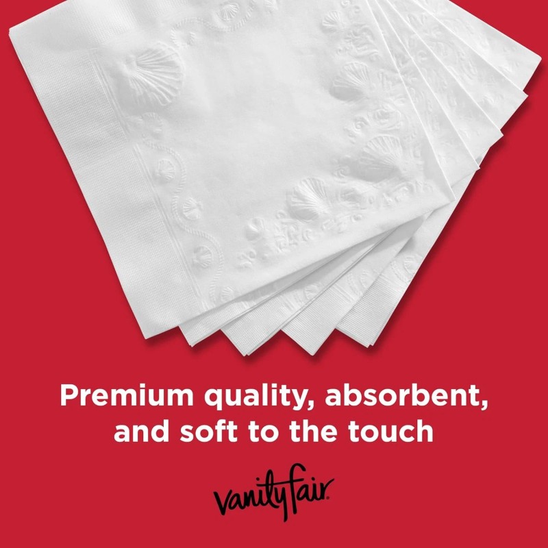 Vanity Fair 200PCS Disposable Napkins Soft Smooth for Daily Use