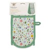 Double Oven Gloves - Organic Cotton - Floral Design -