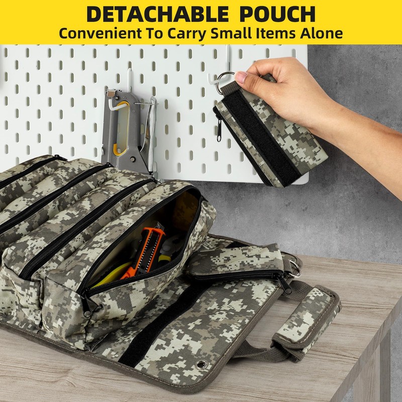 Tool Bag, UUP Heavy Duty Roll Up Tool Bag for