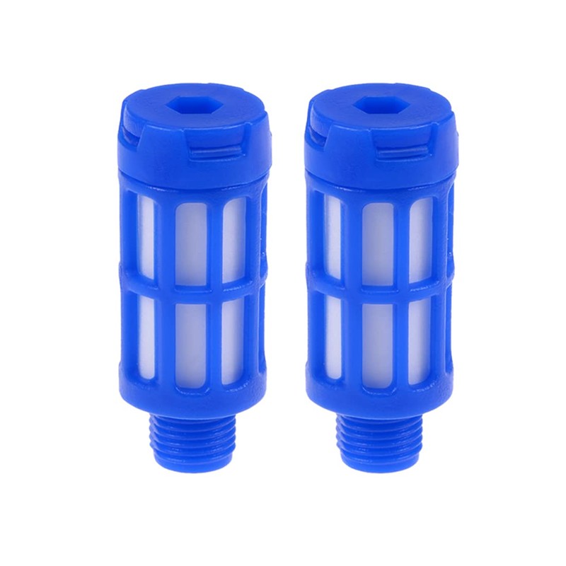 sourcingmap Plastic Pneumatic Muffler Exhaust Air Line Silencer 1/8 PT