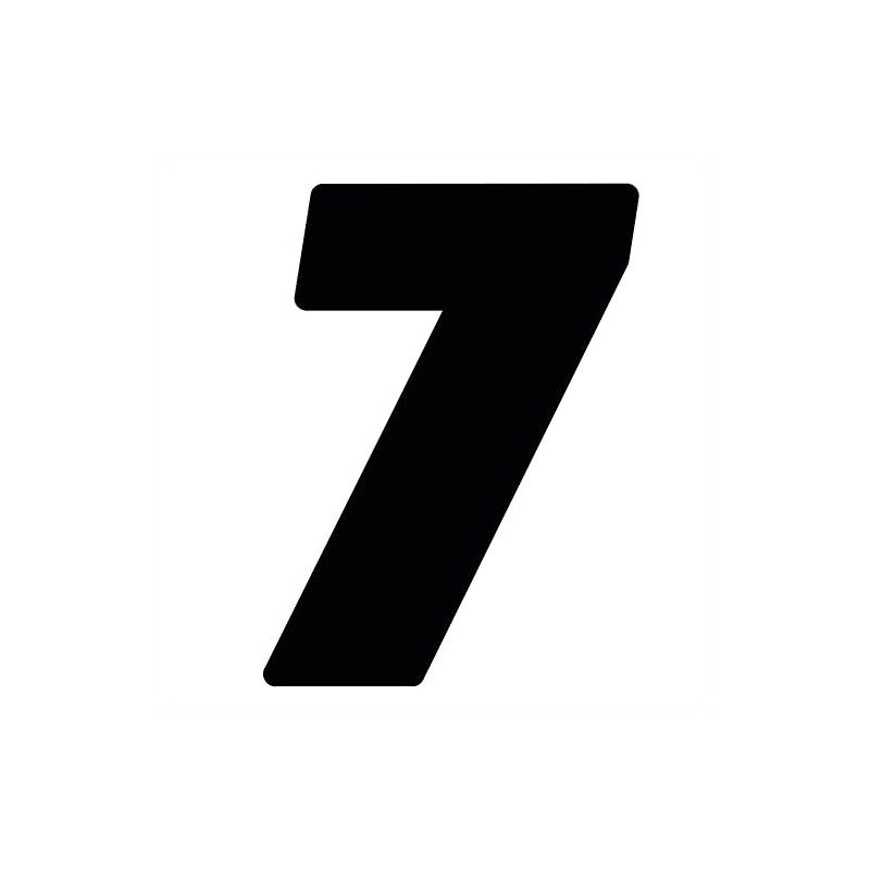 Dirt Digits DD43B-7 Black 4" High-Gloss Precision Die Cut Vinyl