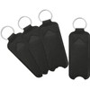 4Pcs PU Leather Lipstick Lip Balm Case Holder Portable Keychain