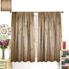 DDCBNS Bamboo Blackout Curtains,Nature Plant Leaves Abstract Design Polyester Fabric