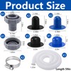 9 Pcs Pool Drain Valve Cap and Connector Set, Swimming