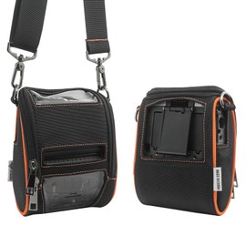 Tragetasche für Zebra ZQ510 ZQ511 – tragbare Thermo-Etikettendrucker-Tasche mit Schultergurt und Gürtelclip, einfacher Transport und Schutz, bequemer Etikettenzugriff