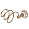 Brass Hair Dryer Holder Antique Retro Hairdryer Hanging Rack for