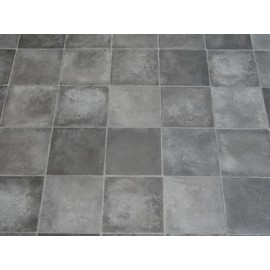 Alpha-Tex PVC Flooring Vinyl Flooring in Rustic Tile Art, DIN A4 Sample Piece