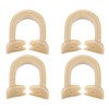 4pcs Resin Dental Dam Clamps Barrier Clip Dental Materials Tool