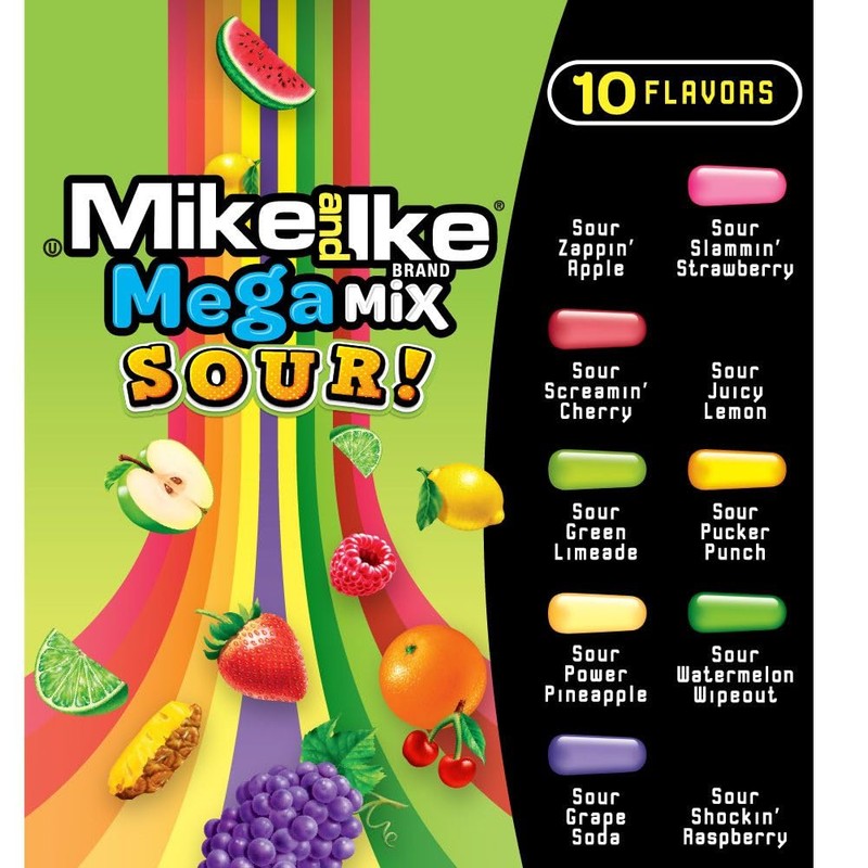 NEW Mike & Ike Mega Mix Sour Gluten Free/ Fat