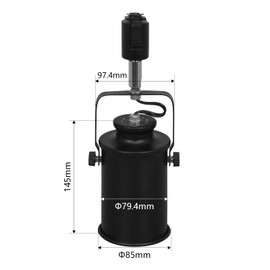 Dotoy Duct Rail Spotlight, E26 Base, LED Compatible, Duct Rail Lighting Fixture, Lighting Bar Fixture, Interior Rail Light, General Home Lighting, Commercial Buildings, Stores, Product Display,