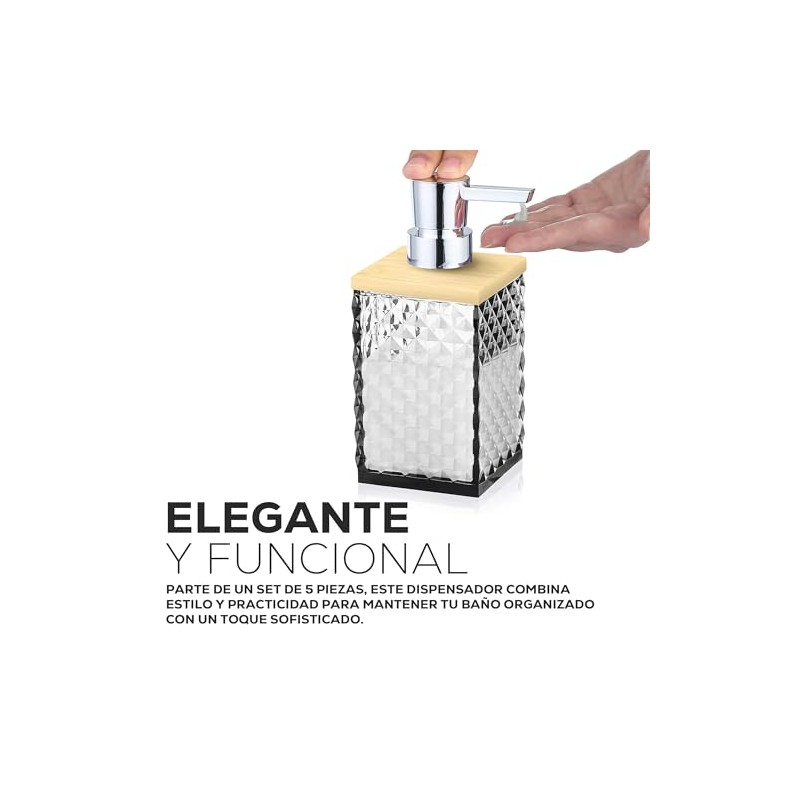 Set 5 Accesorios de Baño Kit de Baño Elegante Diseño