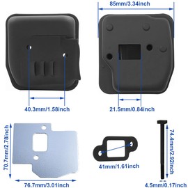 ZAMDOE Exhaust Muffler Silencer Kits for Stihl 021 023 025 Ms210 Ms230 Ms250 MS210C MS230C MS250C Chainsaw 1123 140 0608, 1123 140 0606, with Mounting Gasket, Cooling Plate, Bolts, Screws, Nuts