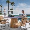 Opstellen Fitted Round Tablecloth for 45-54'' Inch Table Boho Waterproof