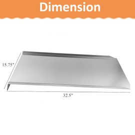 AJinTeby Drip Pan Heat Baffle Replacement for Traeger 34 Series and Newer Tex, Tex Elite Pellet Smoker Grills | Heavy Duty Stainless Steel