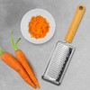 Fackelmann BIO Hand Grater, Stainless Steel Function Head With Wood