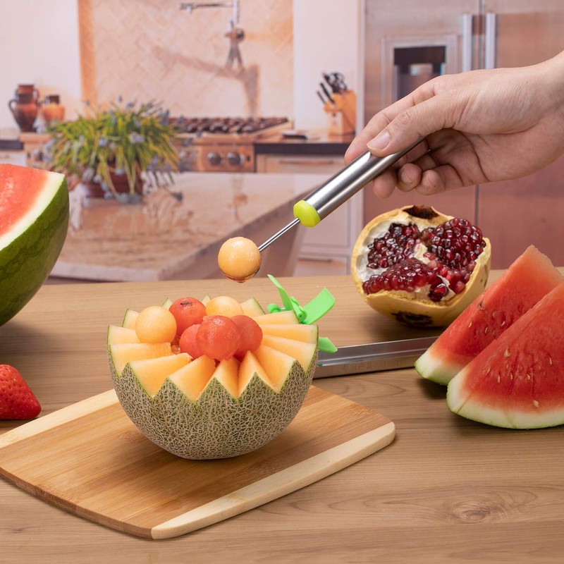 Watermelon Windmill Cutter Slicer, YIDADA Stainless Steel Shape Fruit Tools