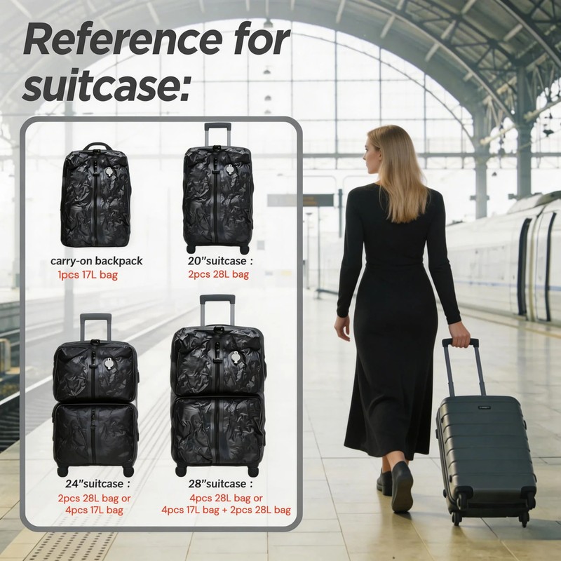 Closiq Packing Cubes Travel – Waterproof Compression Storage, Home and
