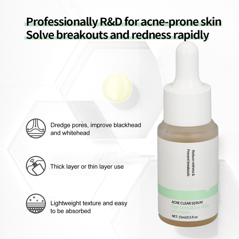Skin Care Serum Plants Extracts Reduce Pimples Prevent Swelling Redness