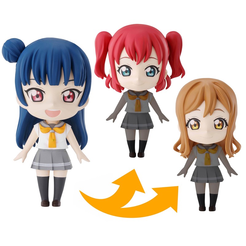 ぷちゅあらいず ラブライブ!サンシャイン!! 善子・花丸・ルビィ 色分け済みプラモデル