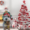 MuYaoPet Christmas Dog Hat with Dog Bow Tie Collar,Cat Christmas