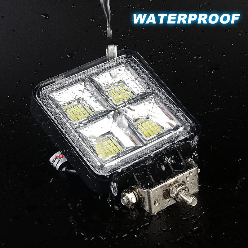 AUTOJARE 4 Inch LED Work Light 12 V Additional Headlight