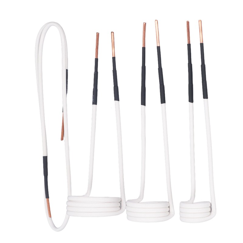 4Pcs Induction Heater Coil Kit 2.5mm Brass Core 20 30
