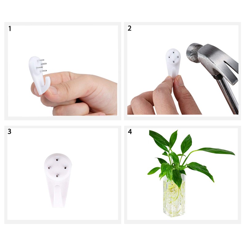 Kingbuy Plant Terrarium Container Propagation Station Square Tube Vase Wall