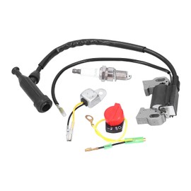 Bobina de Encendido GX390 con Bujía E Interruptor de Encendido/apagado, Piezas de Repuesto de Montaje para Motor GX240 GX270 GX340 GX390 8HP 11HP 13HP