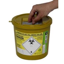 3x Sharpsguard Sharps Bin 2.5 litre - Yellow (Multi Pack)